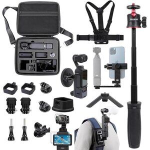 PellKing Osmo Pocket 3 Accessories Kit Bundle Case Tripod Mount